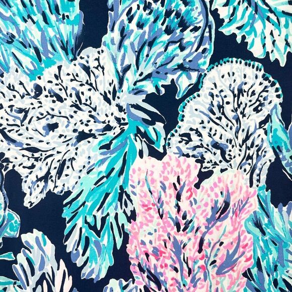 Lilly Pulitzer Sophie Dress High Tide Size Medium UPF 50 Vacation Beach Preppy - Picture 5 of 7